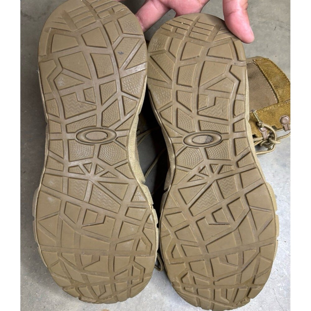 Oakley 11188-86W Tactical Boots Men 8.5 Tan Military Combat Lace Up - Picture 9 of 10